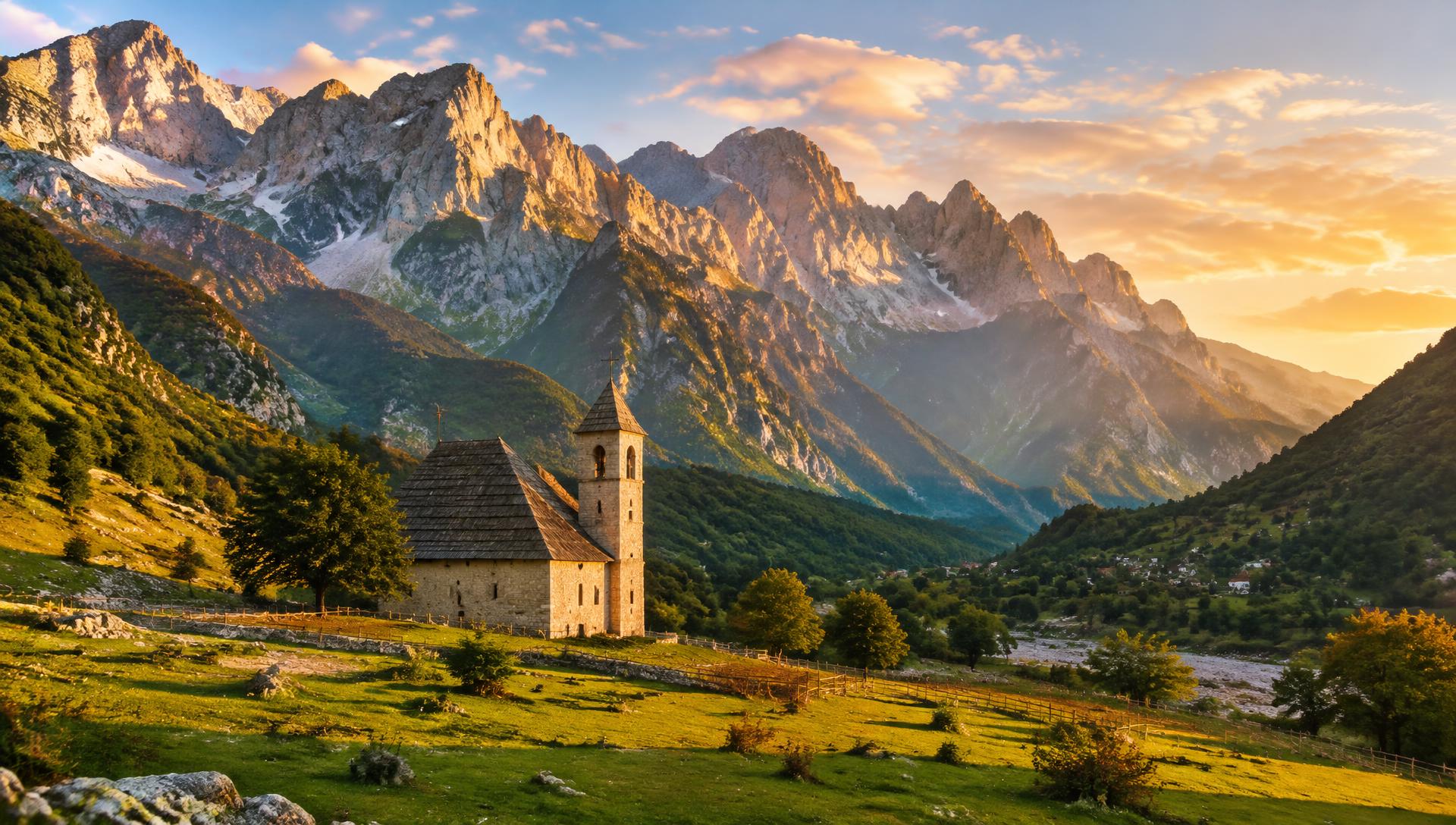 Albanian Alps above Theth